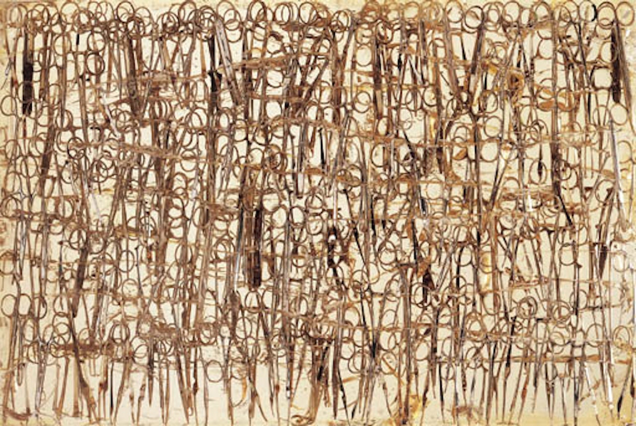 Untitled (Accumulation of surgical scissors) by Arman