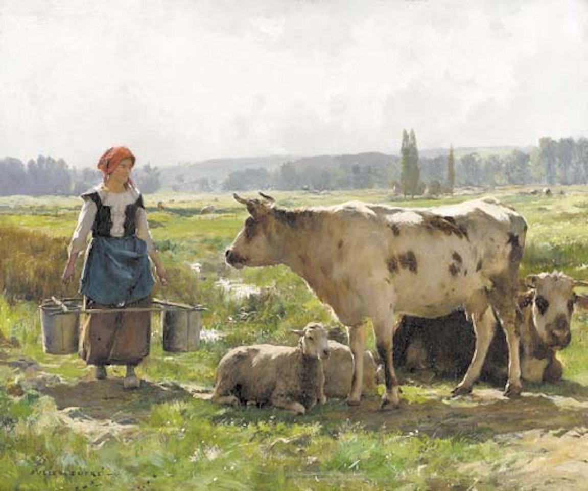 La Laitière (The milkmaid) by Julien Dupré