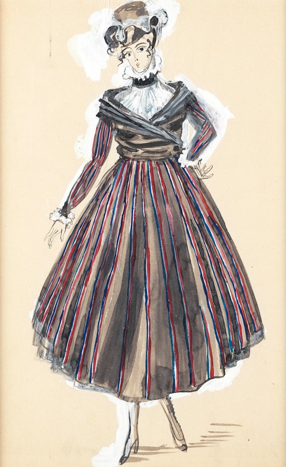 Modèle de robe pour Paul Poiret by Raoul Dufy