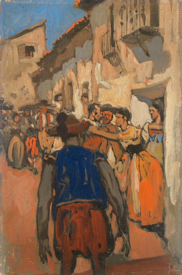 Don Quixote returns home by Sir Frank Brangwyn