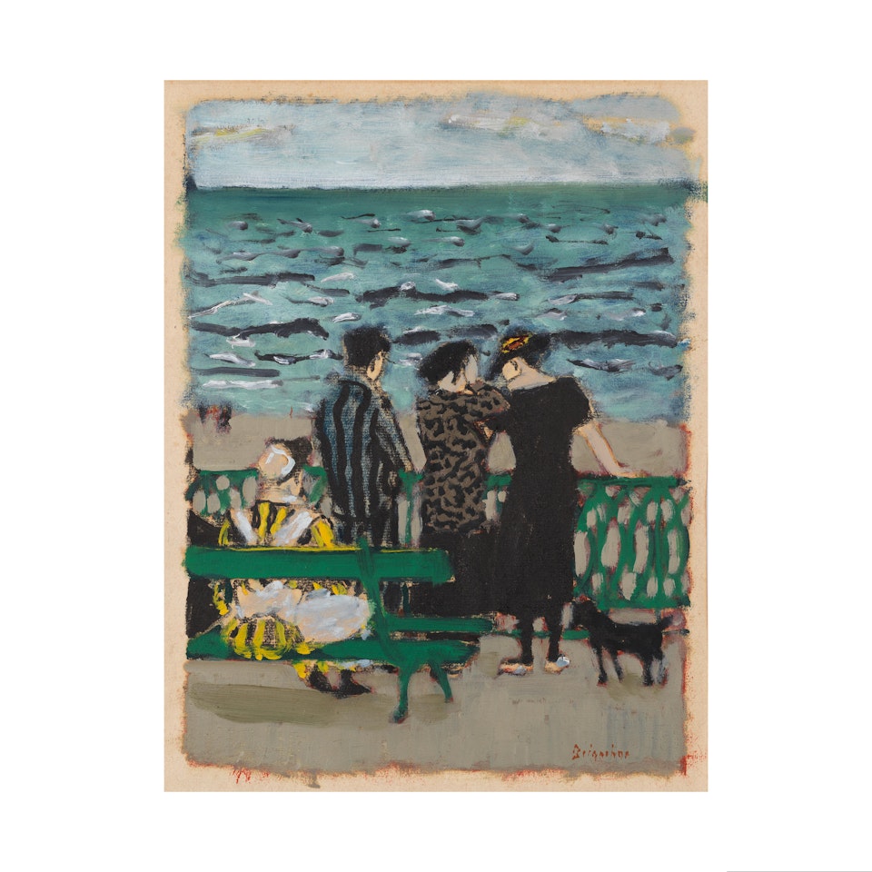 Sur la plage de Saint-Sébastien by Maurice Brianchon