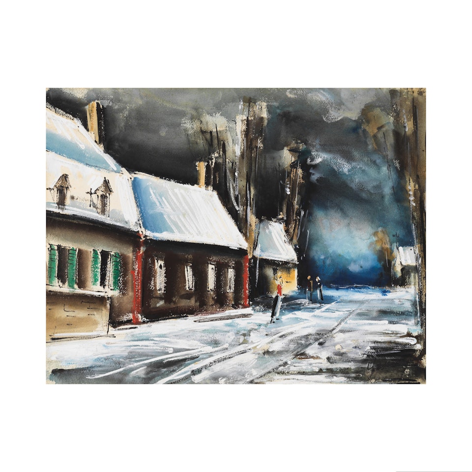 Village sous la neige by Maurice de Vlaminck