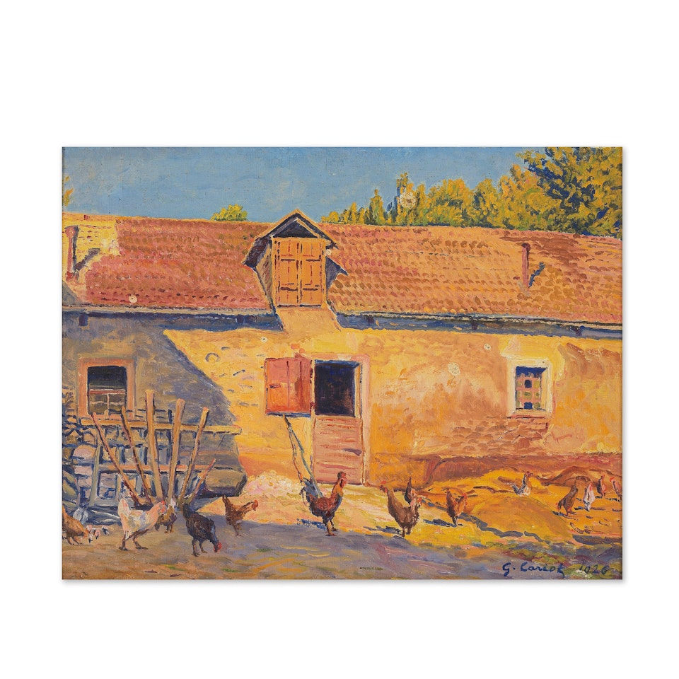 Les Poules de Frieda by Gustave Cariot