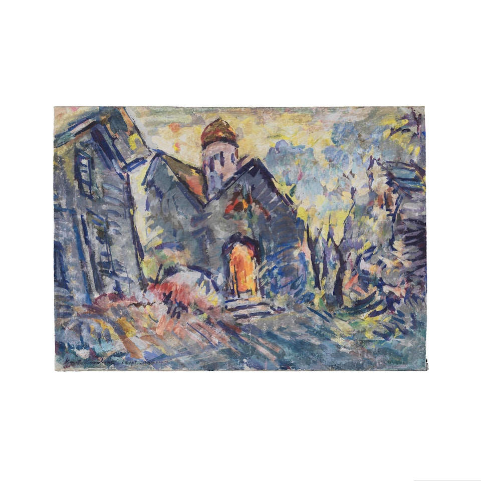 Kitezh. Esquisse pour l"opéra La Légende de la ville invisible de Kitezh de N.A. Rimski-Korsakov by Konstantin Alekseevich Korovin