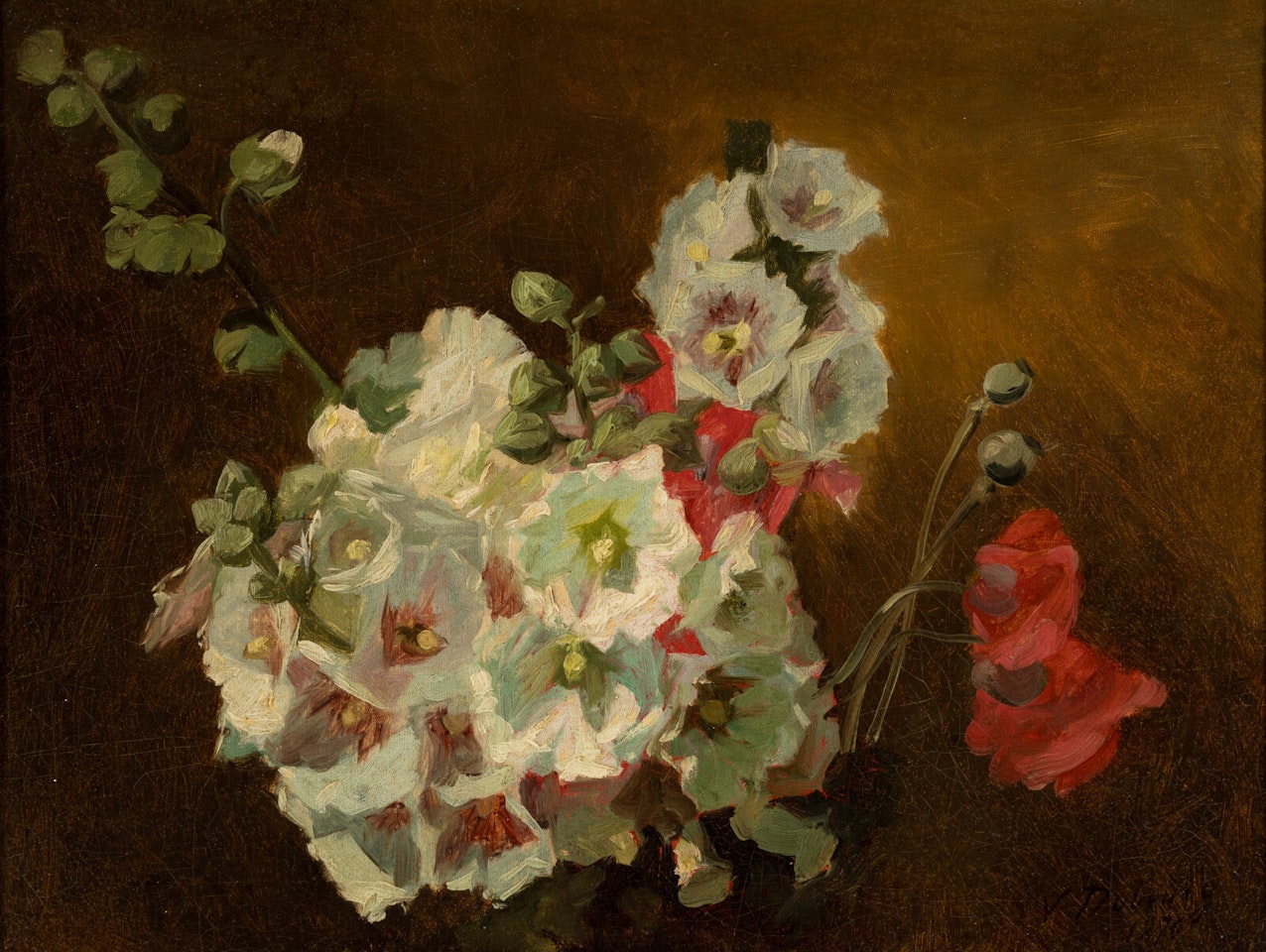 Étude de fleurs by Victoria Fantin-Latour