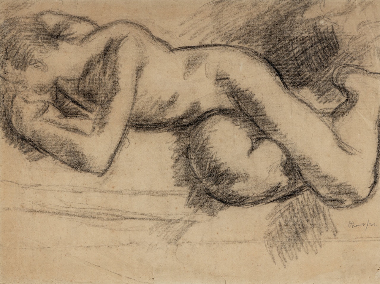 Reclining Male Nude by Duncan Grant