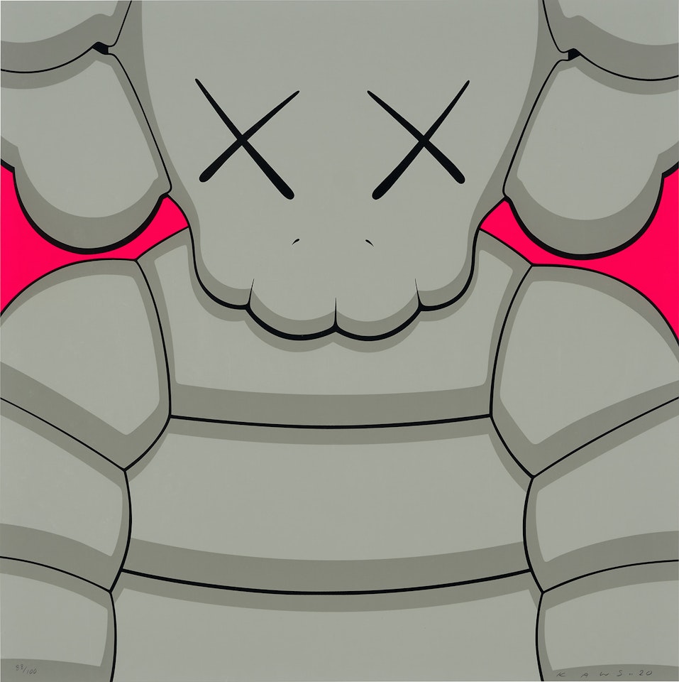 WHAT PARTY (GREY) by Kaws