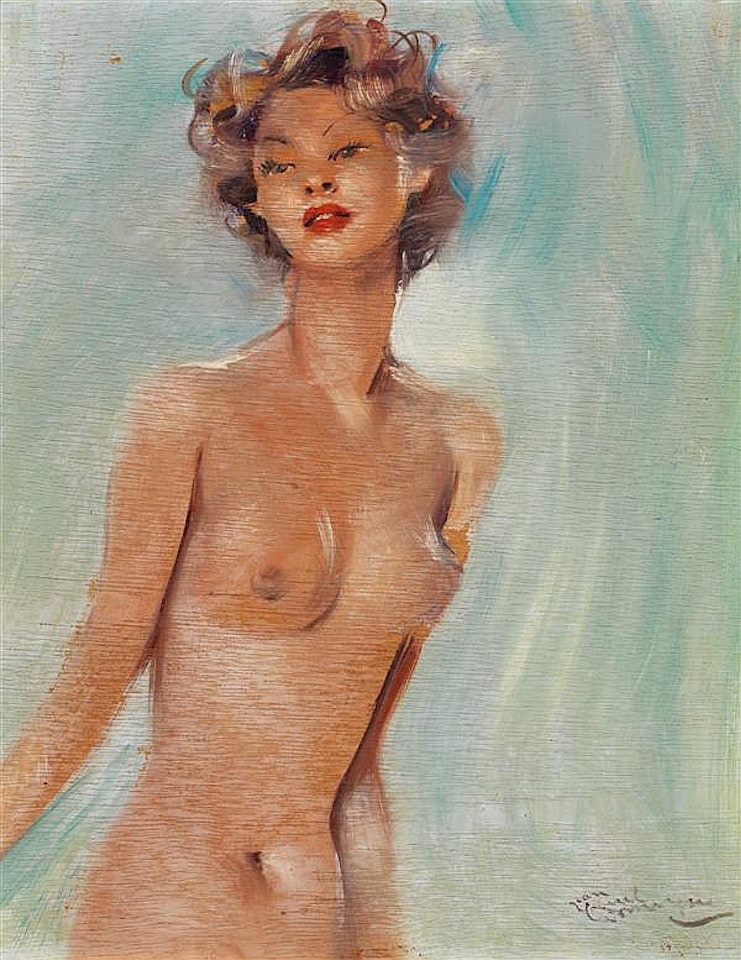 Young woman by Jean Gabriel Domergue