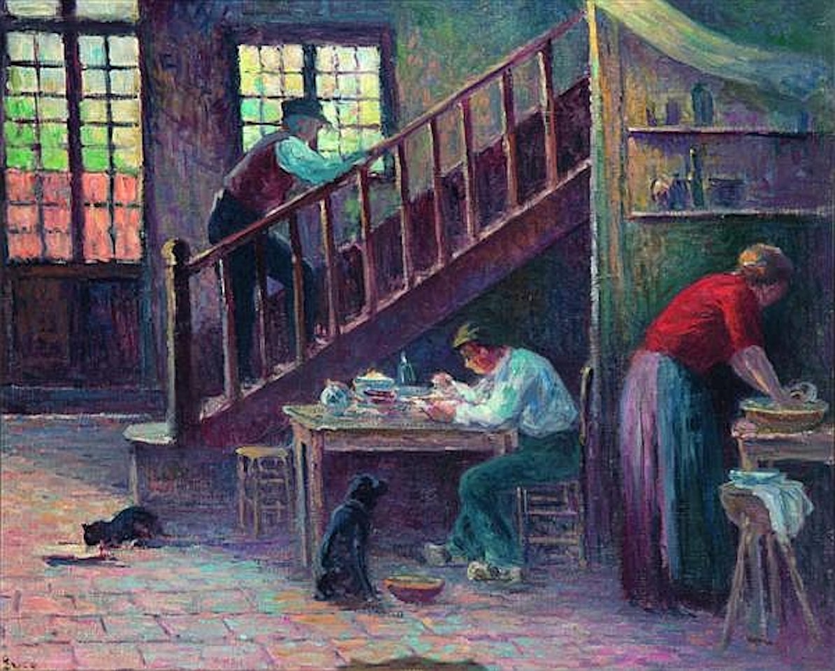 Intérieur anglais by Maximilien Luce