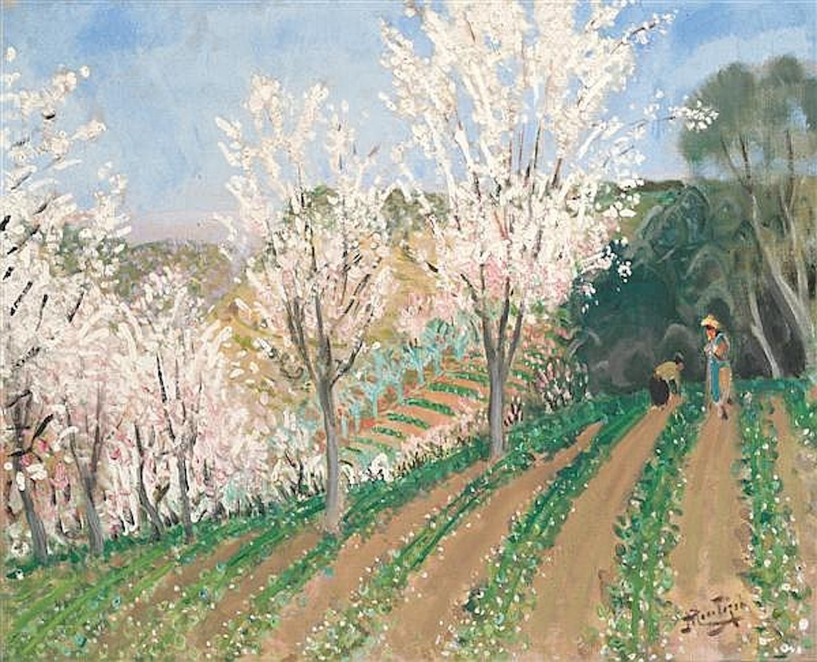 The orchard by Pierre Eugène Montezin