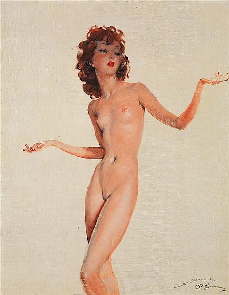 Nu de Lucette Desmoulin by Jean Gabriel Domergue