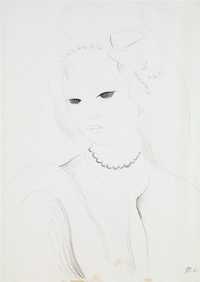 Portrait de jeune fille by Marie Laurencin