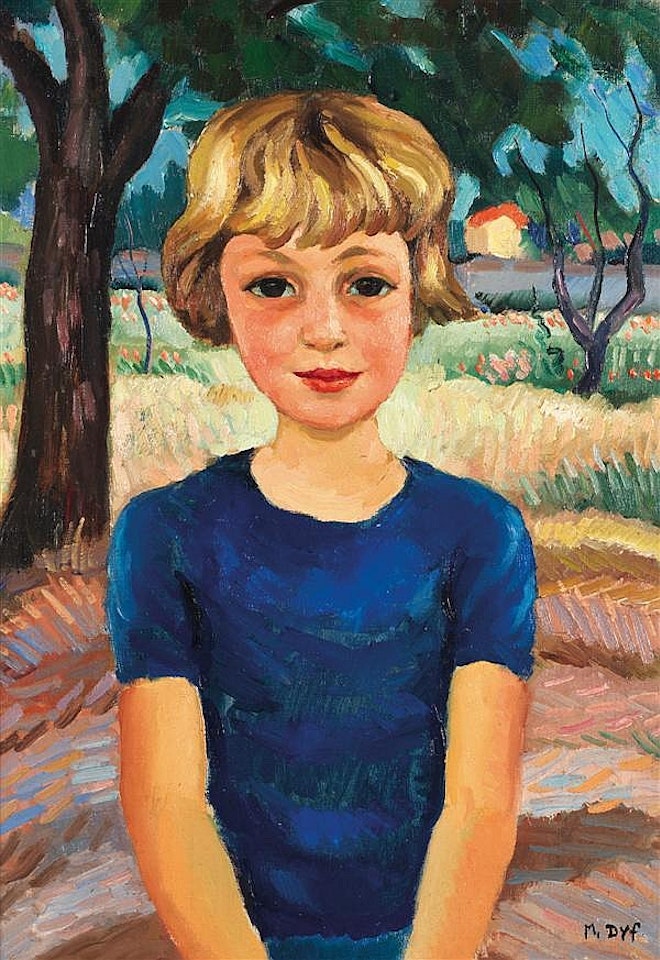 Young girl by Marcel Dyf