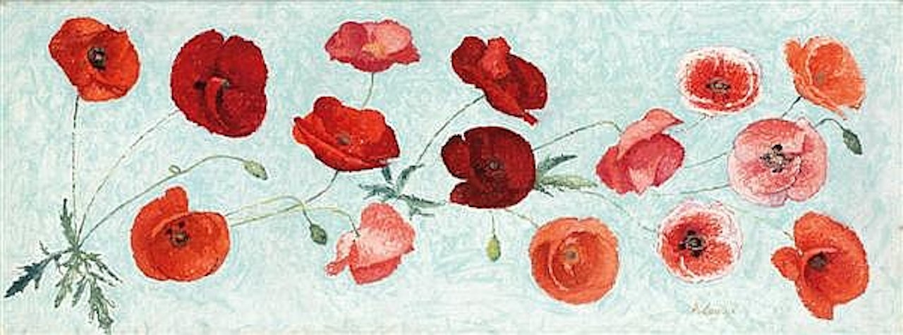 The poppies by Achille Laugé