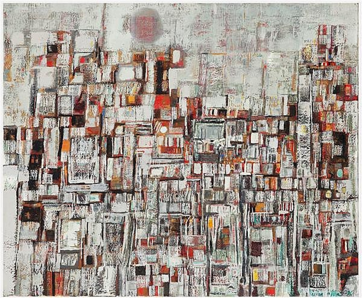 Au couchant rue Jonquoy by Maria Helena Vieira Da Silva