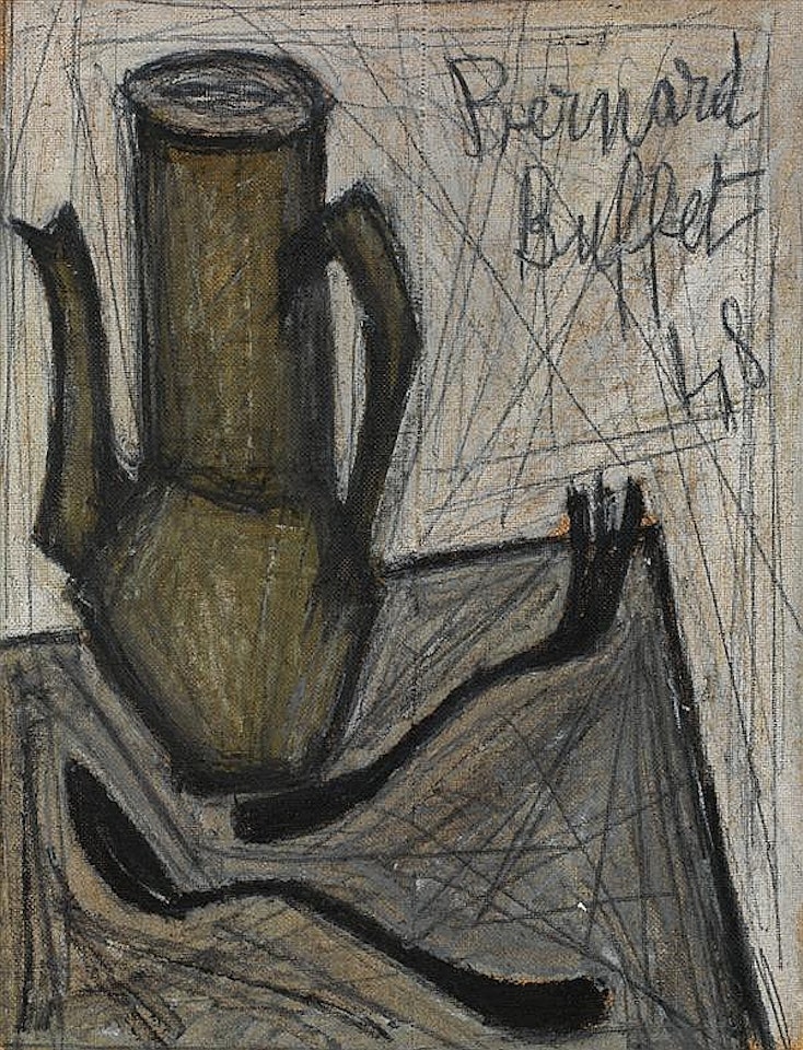 Still life with a coffee maker by Bernard Buffet