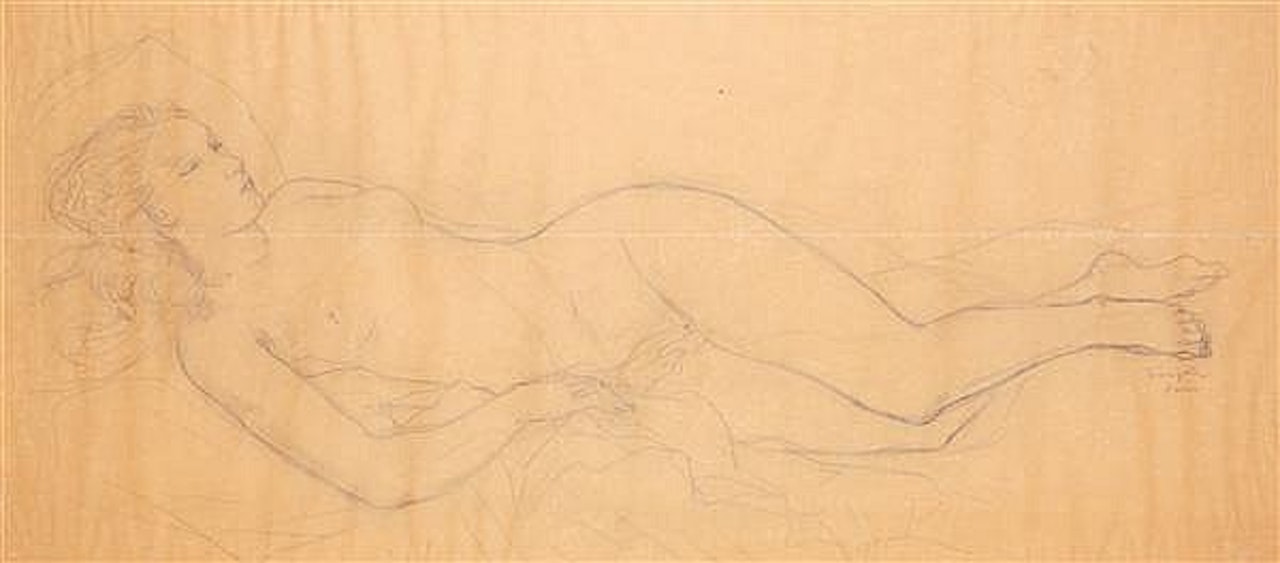 Nu allongé by Leonard Tsuguharu Foujita