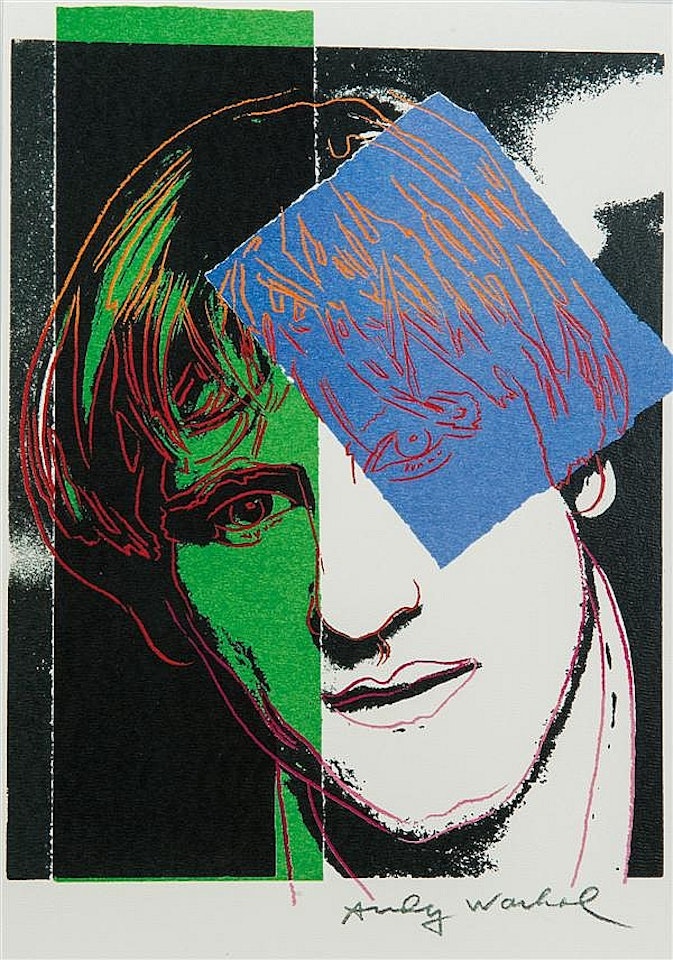 PORTRAIT OF GERARD DEPARDIEU by Andy Warhol