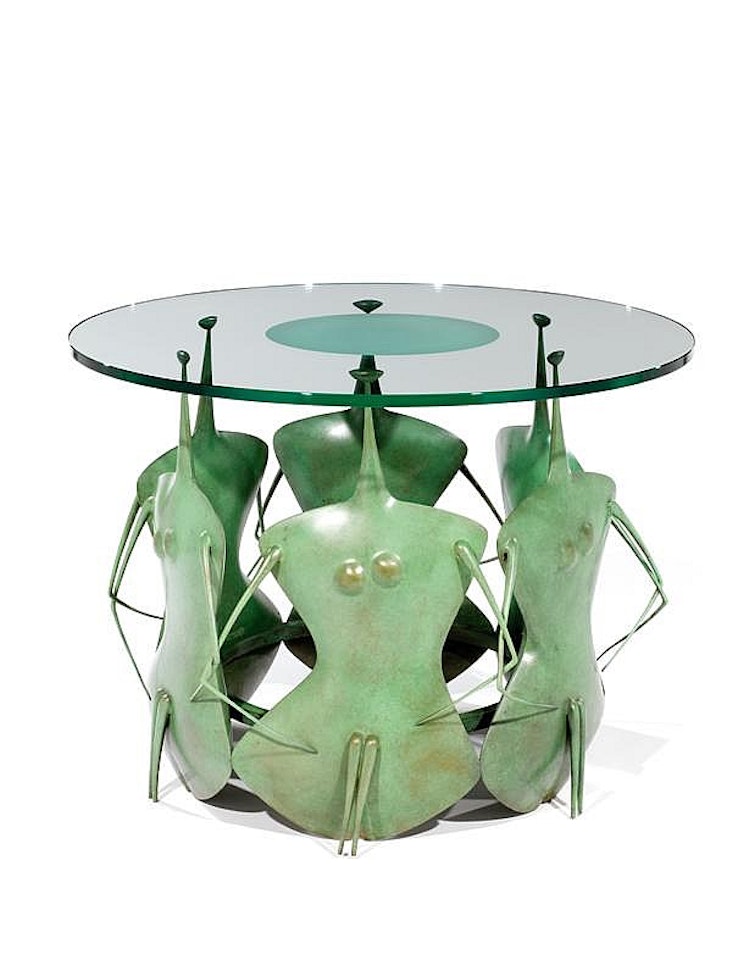 Sculpture coffee table by Philippe Hiquily