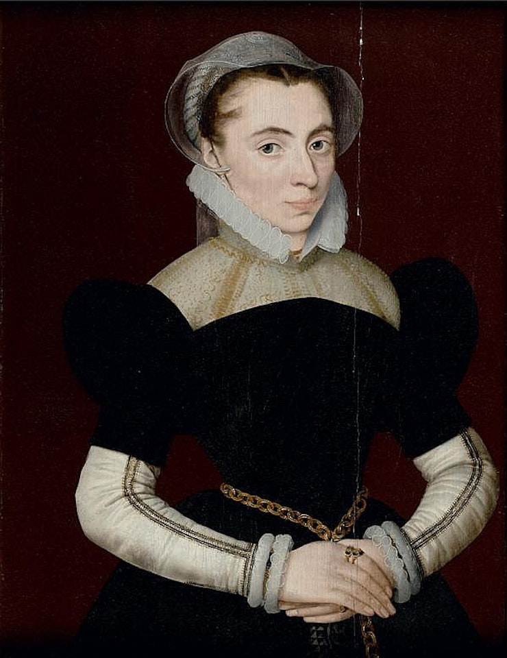 Portrait of young woman by Adriaen Thomas Key
