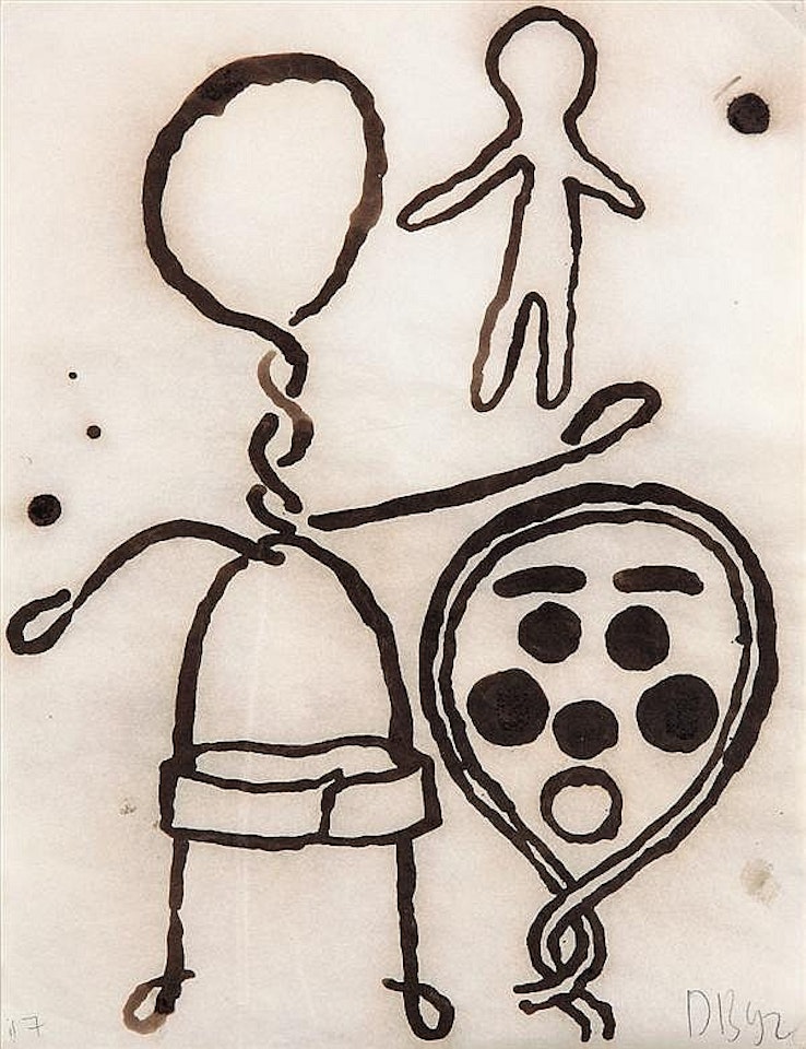 Sans titre #17 (Mummies); Sans titre #17 (Mummies) by Donald Baechler