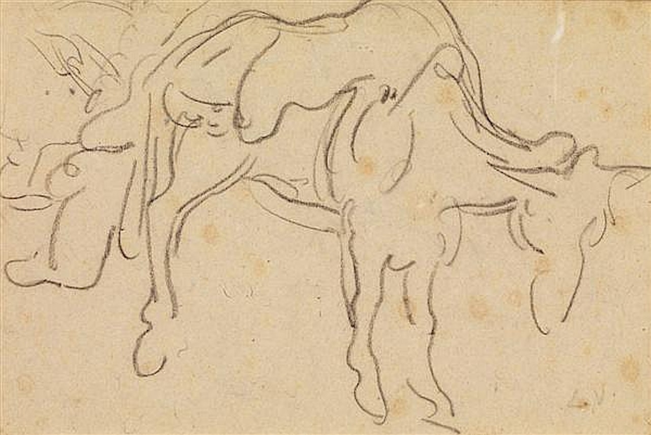 Study of horse and farrier by Louis Valtat