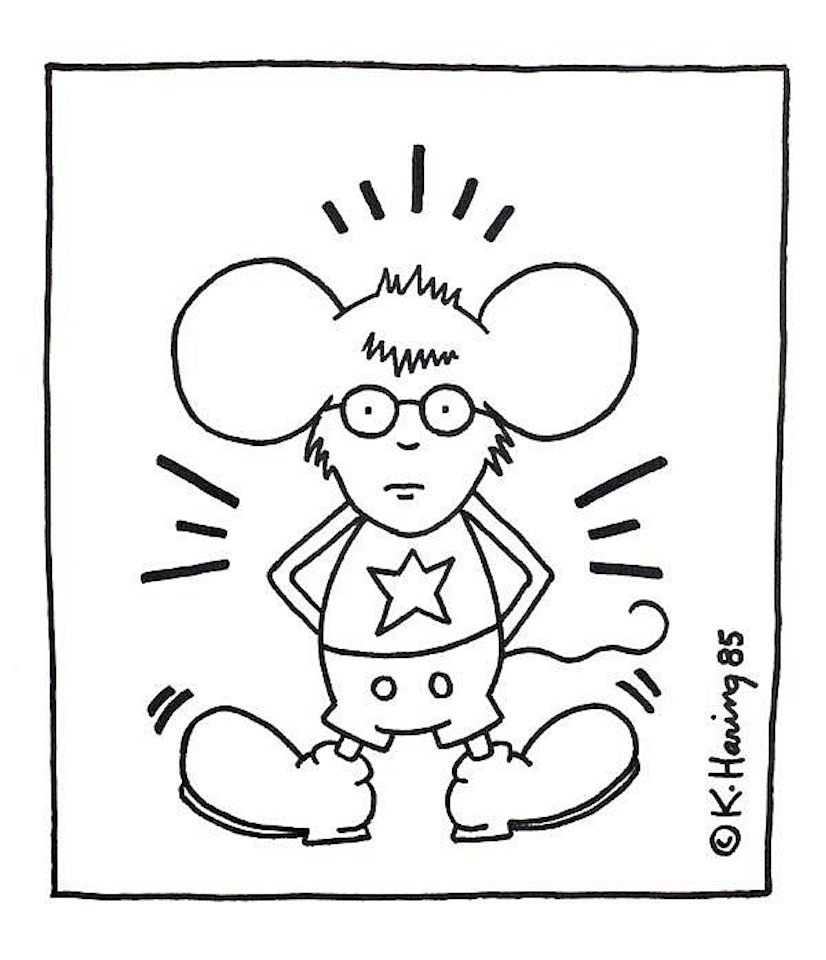 Andy Mouse by Keith Haring