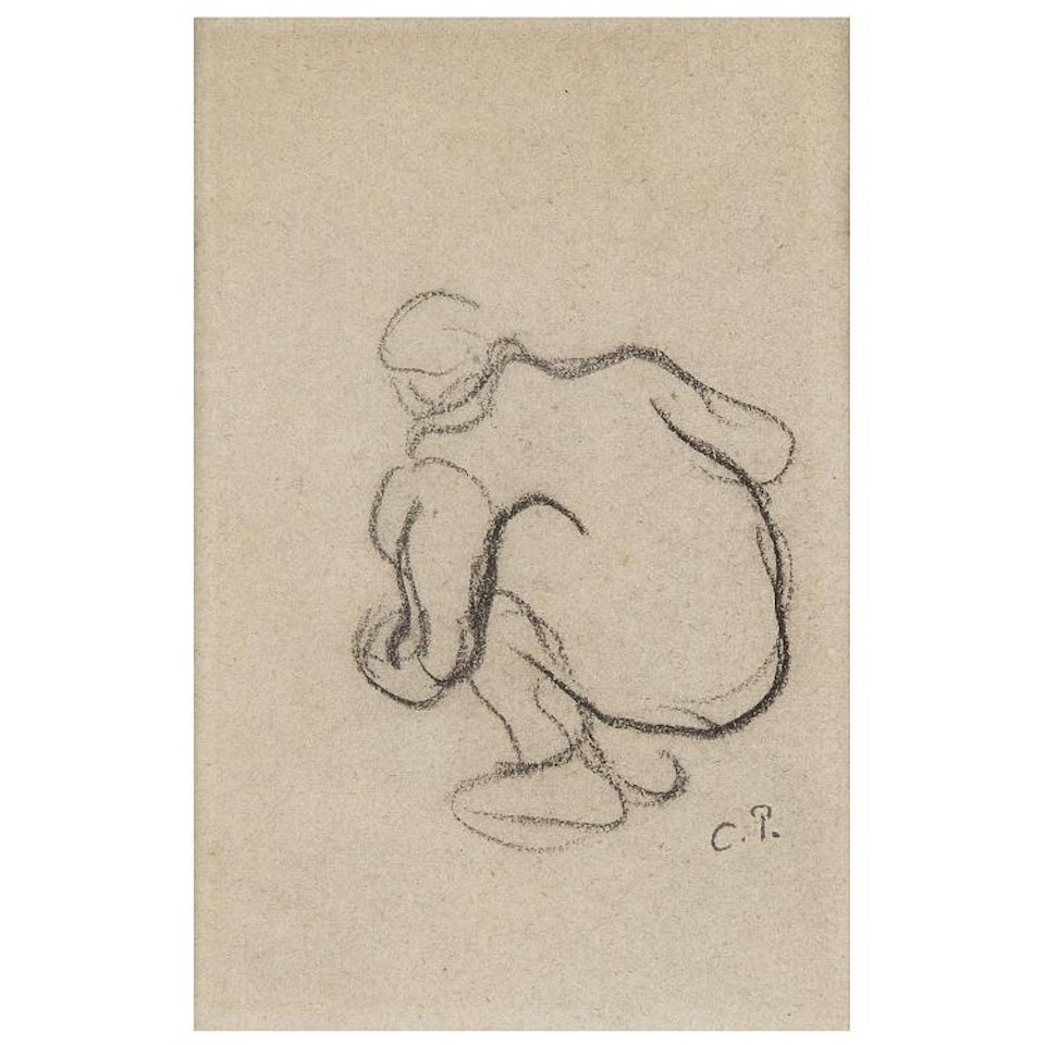 Homme assis by Camille Pissarro