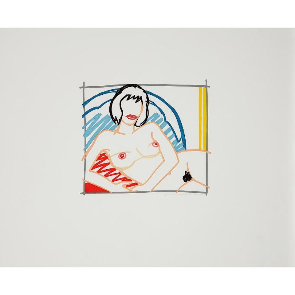 MONICA NUDE WITH YELLOW CURTAIN; MONICA NUDE WITH YELLOW CURTAIN by Tom Wesselmann