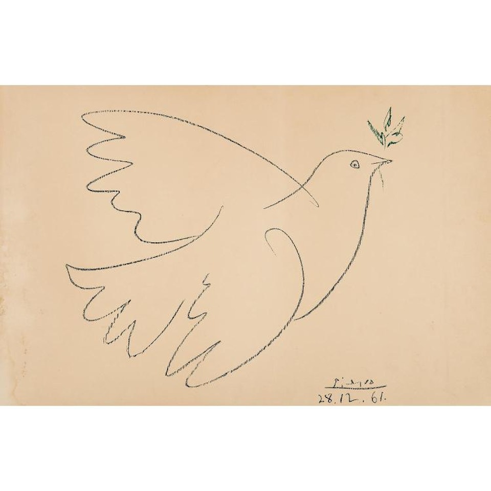 DOVE IN FLIGHT by Pablo Picasso