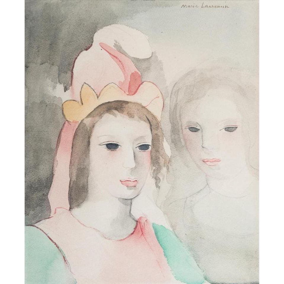 DEUX SŒURS; DEUX SŒURS by Marie Laurencin