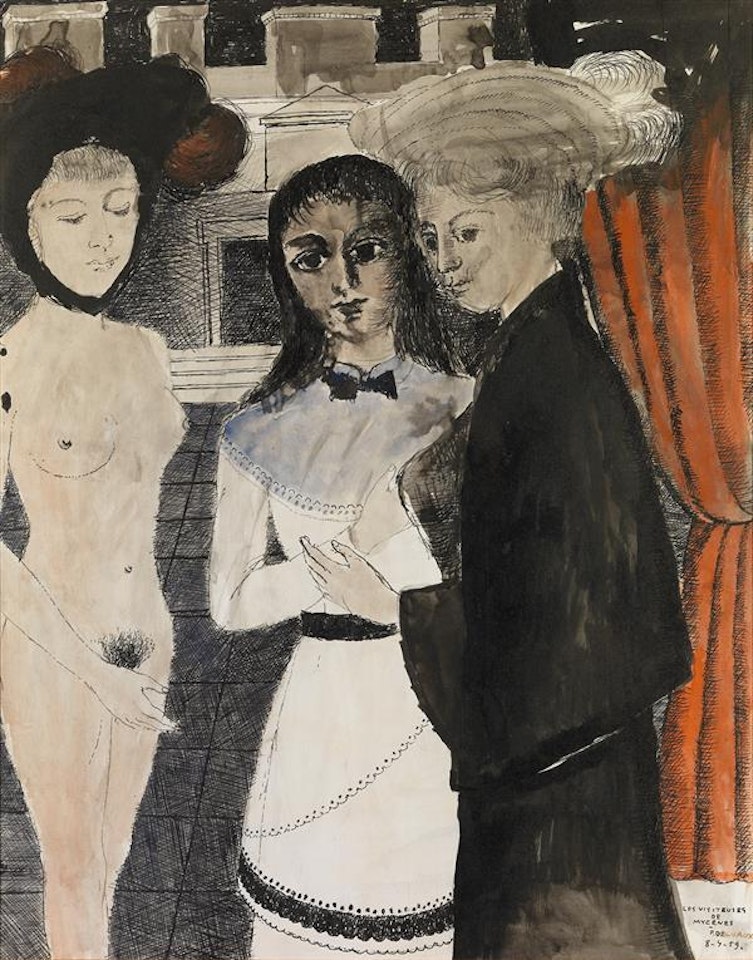Les Visiteuses de Mycènes; Les Visiteuses de Mycènes by Paul Delvaux