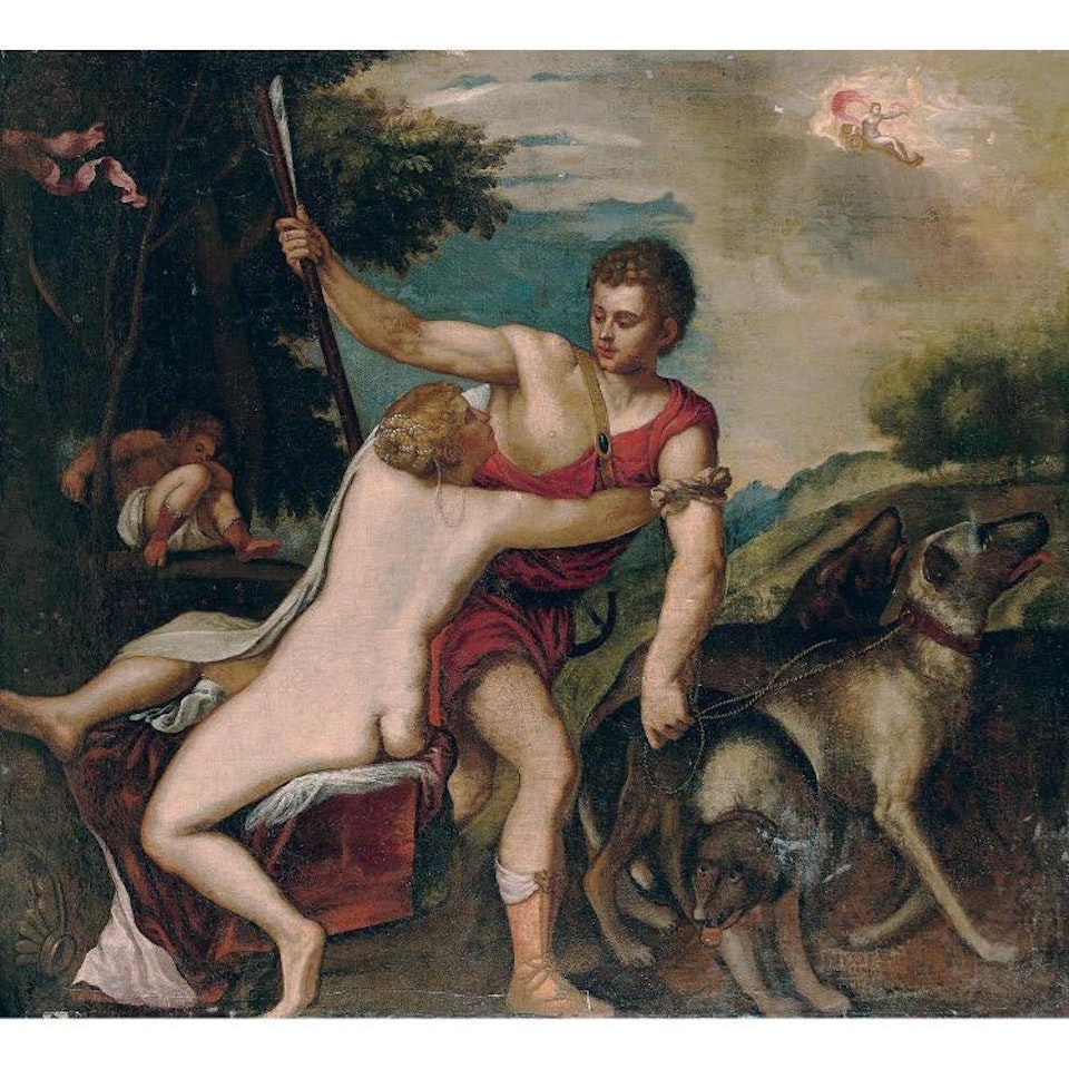 Venus and Adonis; VENUS AND ADONIS by Venetian School