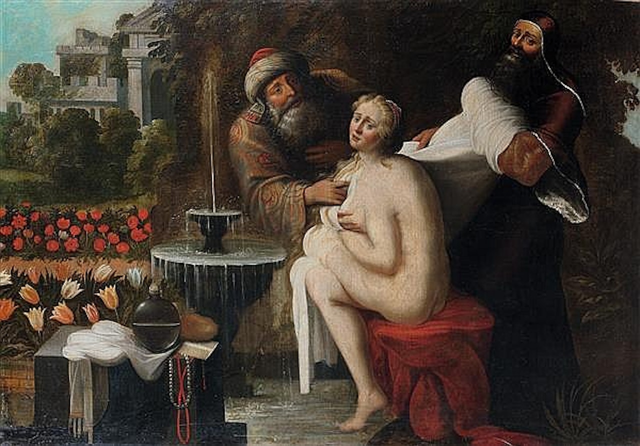 Suzanne et les vieillards; SUSANNA AND THE ELDERS by Flemish School