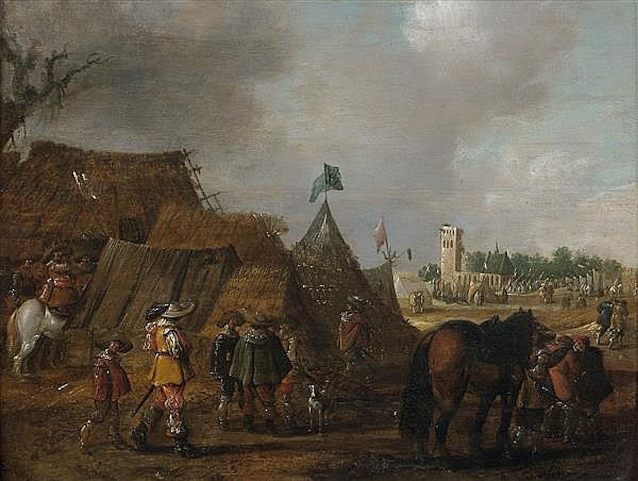 Military Camp by Joost Cornelisz Droochsloot