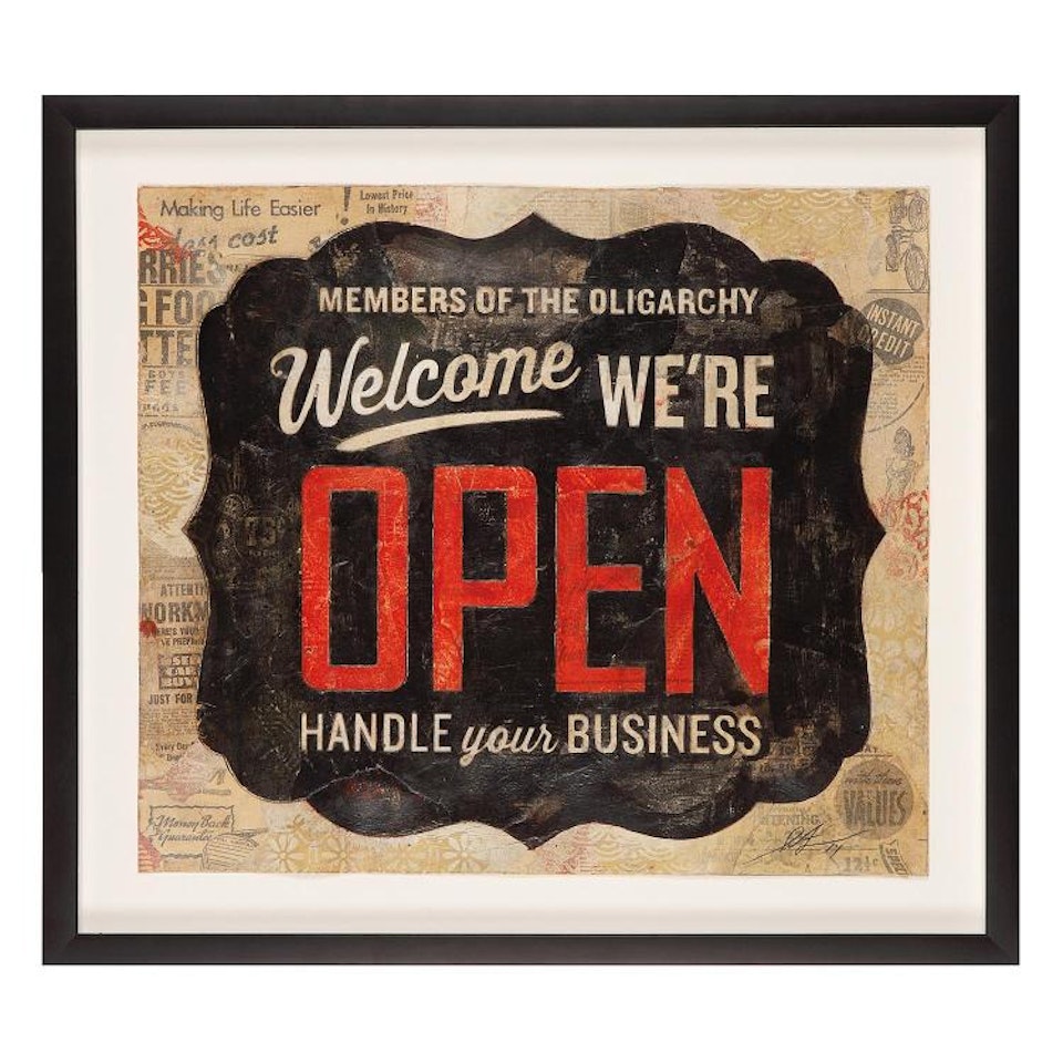 OPEN SIGN by Shepard Fairey