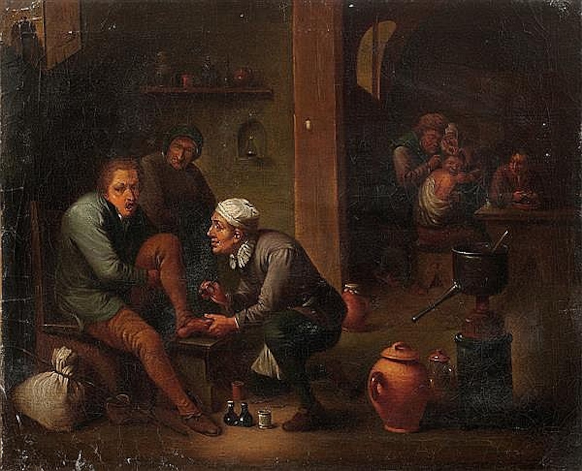 To the Pedicure by Flemish School