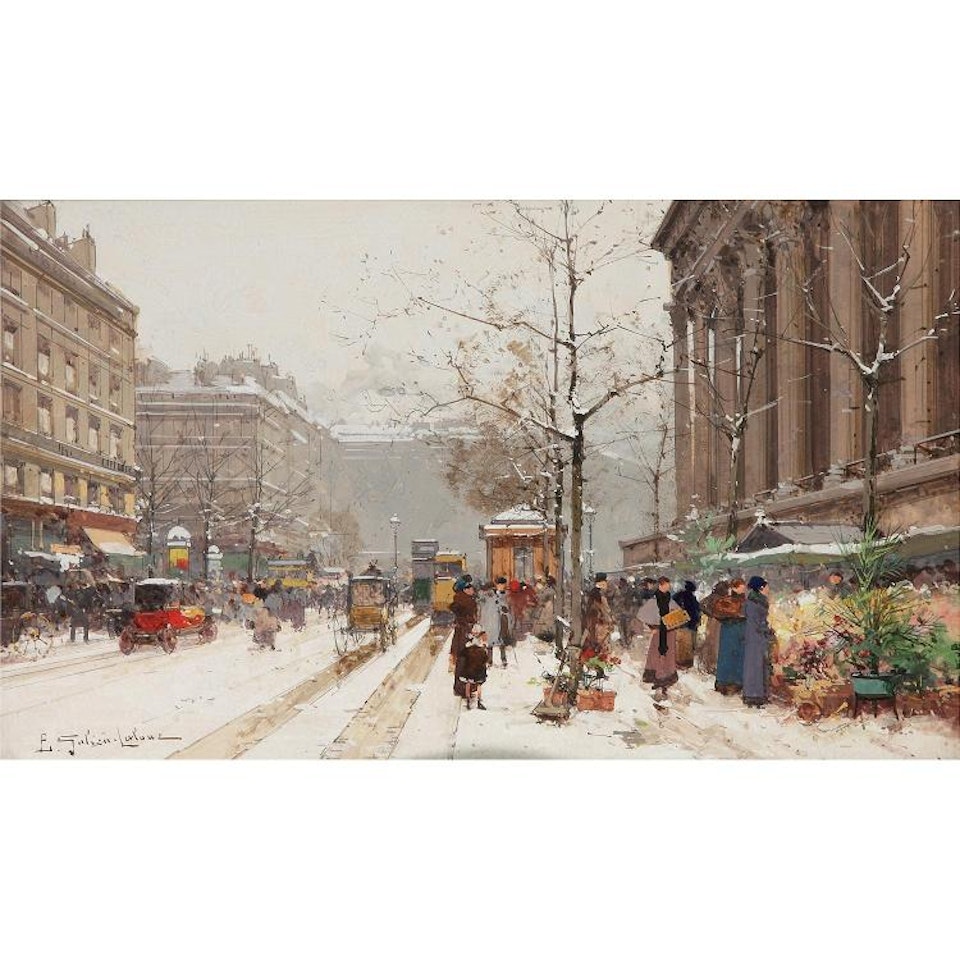 Place de la Madeleine; Place de la Madeleine by Eugene Galien-Laloue