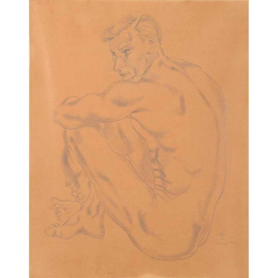 NU MASCULIN; Nu masculin by Leonard Tsuguharu Foujita