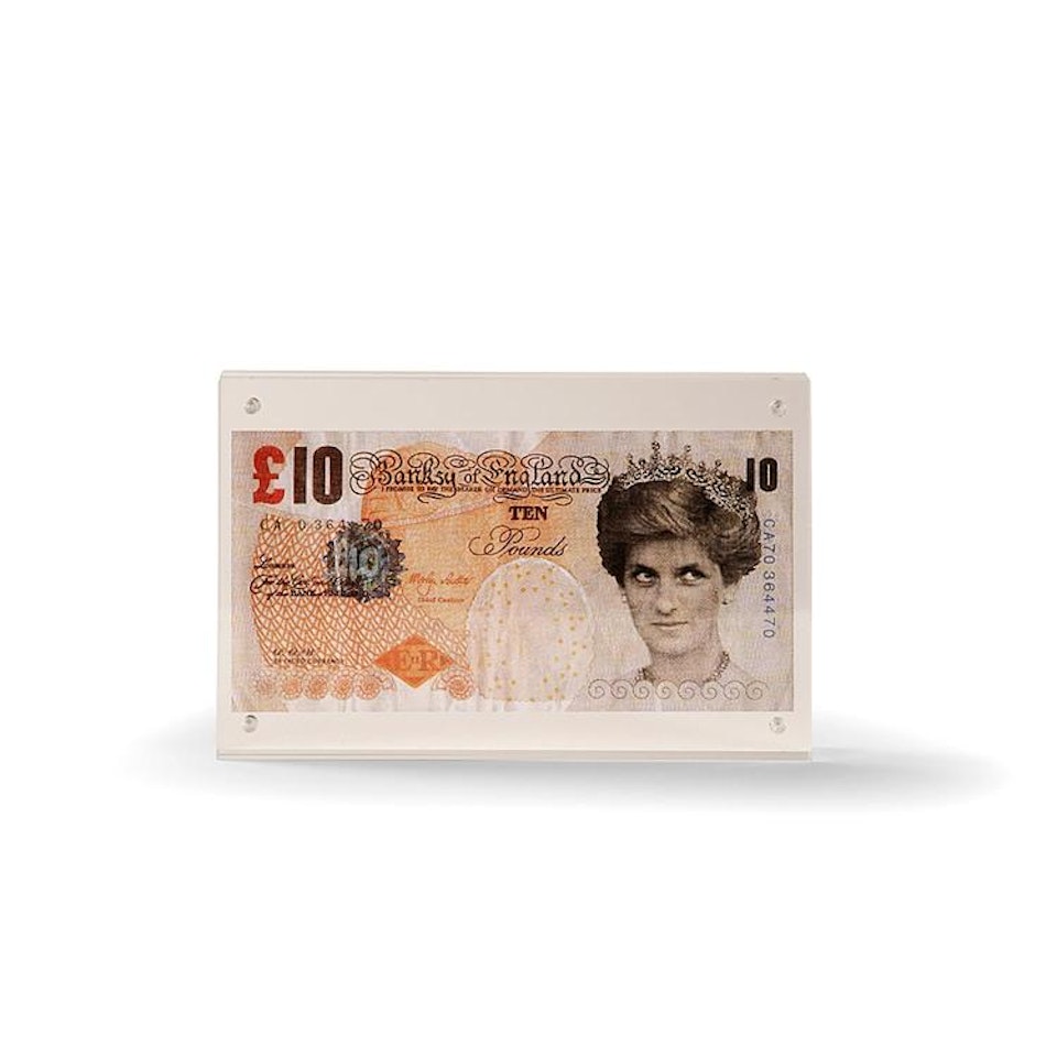Di Faced Tenner 10 pounds by Banksy