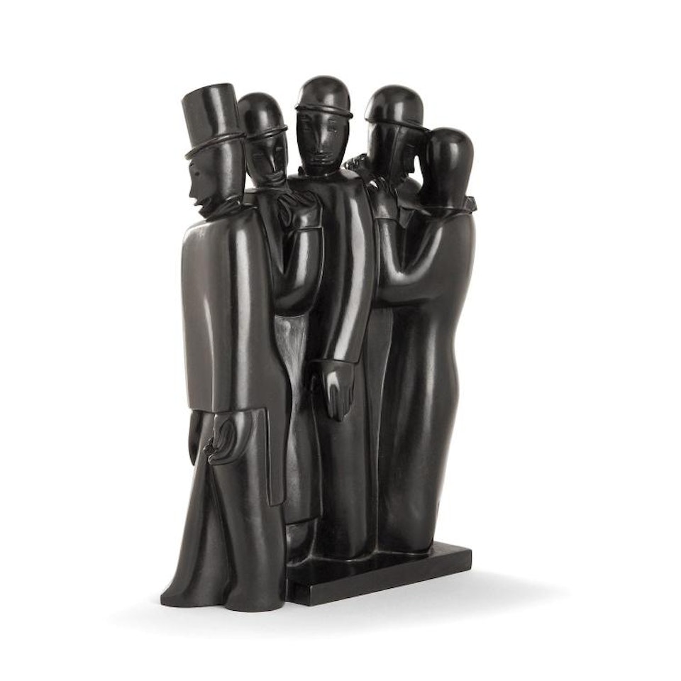 La foule; La foule by Jean Lambert-Rucki
