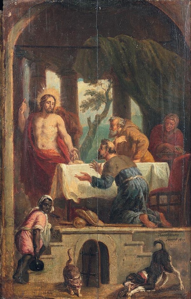 Christ at Emmaus by Flemish School