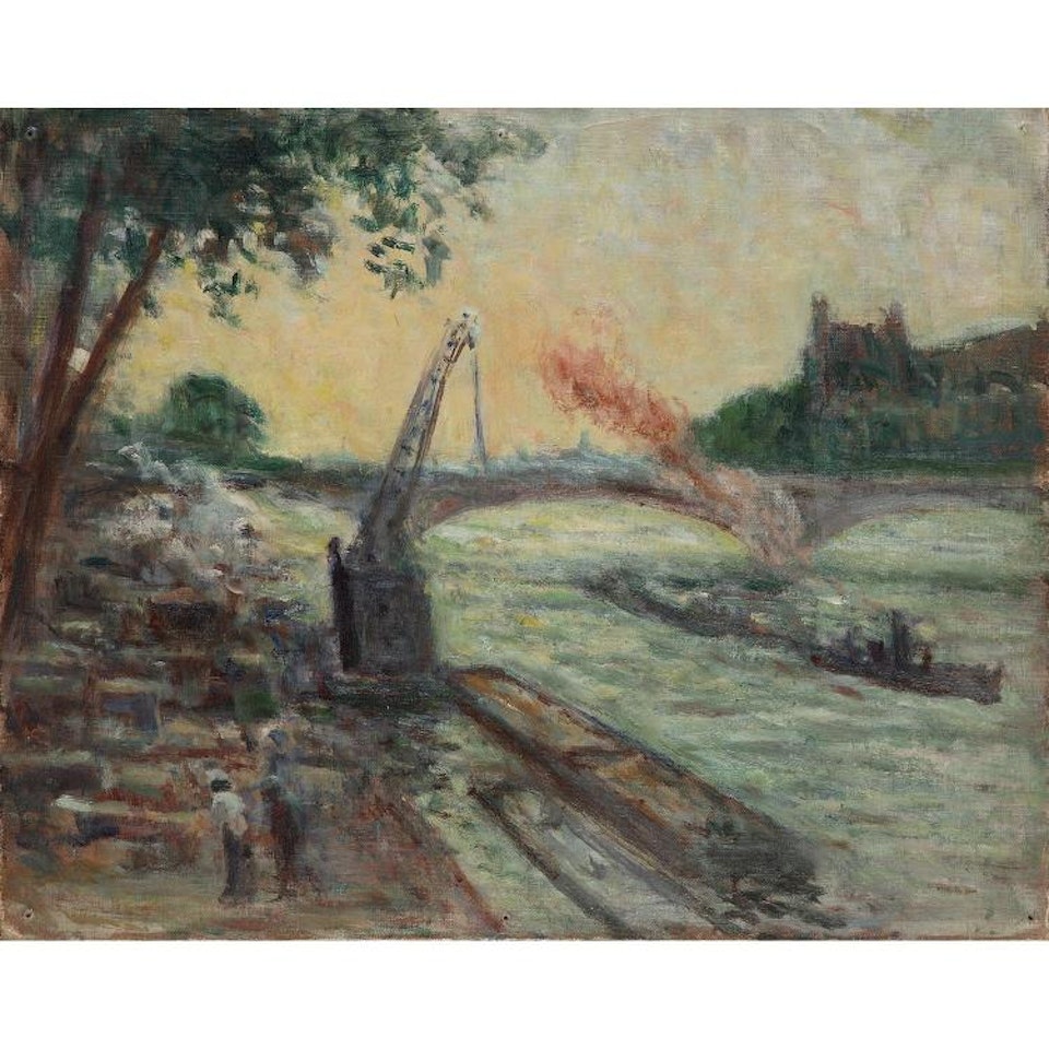 TRAVAUX SUR LA SEINE; TRAVAUX SUR LA SEINE by Maximilien Luce
