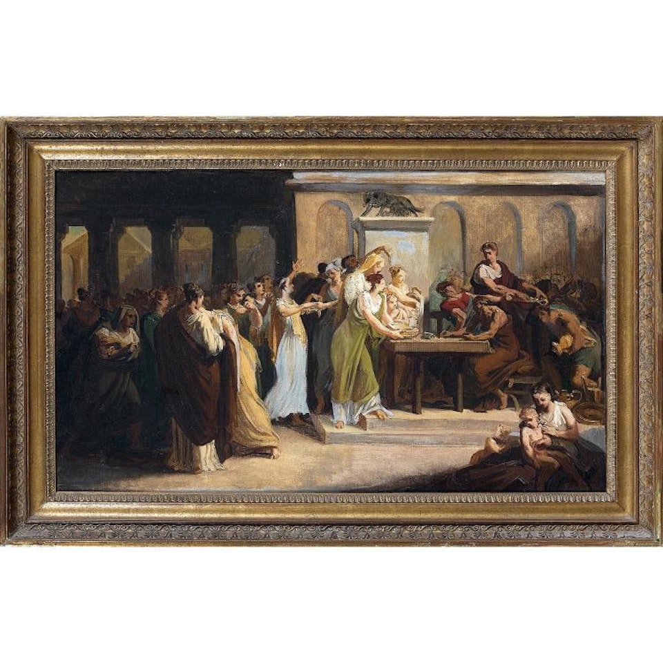 La générosité des dames romaines; the generosity of Roman women by French School