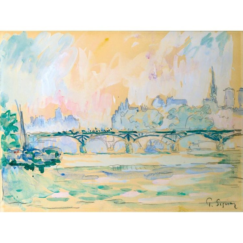 LE PONT DES ARTS by Paul Signac