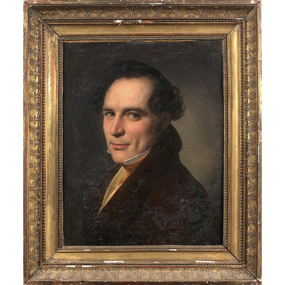 Bust portrait of a man by French School