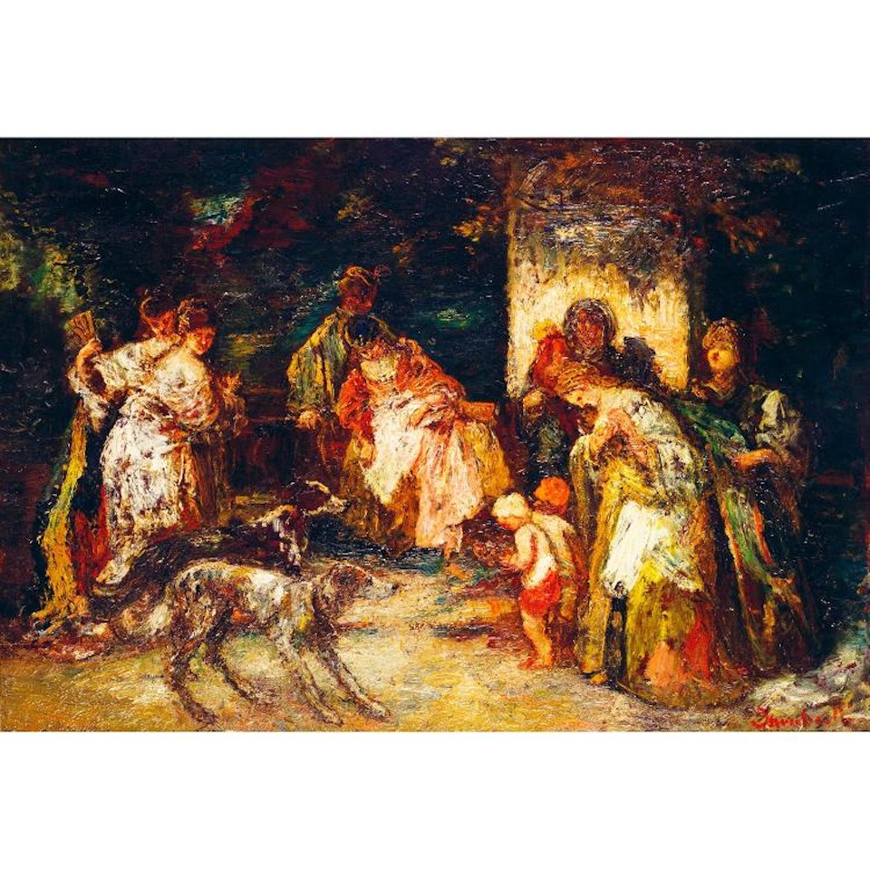 L"offrande; L"OFFRANDE by Adolphe Monticelli
