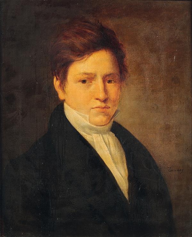 Bust portrait of a man by French School