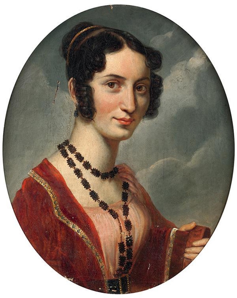 Bust portrait of a lady by French School