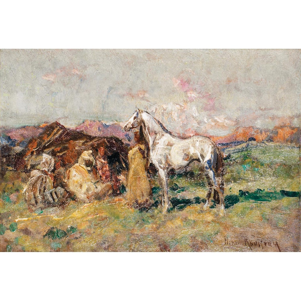 THE ARAB CAMP by Henri Émilien Rousseau